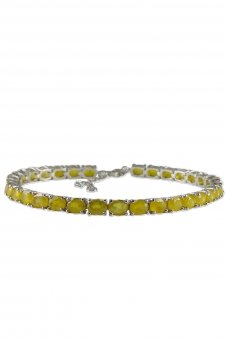 Bratara din argint cu pietre de safir yellow