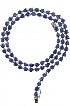 Colier argint cu safir