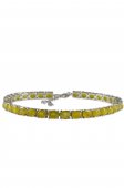 Bratara din argint cu pietre de safir yellow