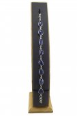 Bratara din argint cu tanzanit brut