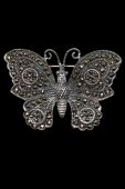 Brosa din argint cu pietre marcasite