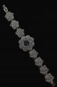Ceas din argint cu pietre de marcasite