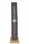 Ceas din argint cu pietre de radacina rubin, safir, smarald si marcasite