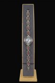 Ceas din argint cu pietre de radacina rubin, safir, smarald si marcasite