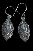 Cercei din argint cu pietre naturale blue topaz