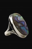 Inel din argint cu piatra abalone