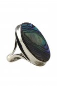 Inel din argint cu piatra abalone