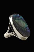 Inel din argint cu piatra abalone