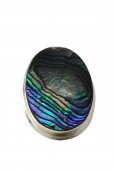 Inel din argint cu piatra abalone