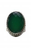 Inel din argint cu piatra green onix
