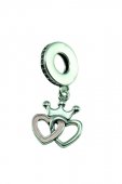 Pandantiv tip charm din argint cu pietre naturale zirconiu