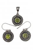 Set din argint cu pietre naturale peridot